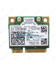 Lenovo ThinkCentre M Series M73 10AYA05NAU Replacement Intel Wireless-N 7260HMW BN Wifi Bluetooth 4.0 Mini-PCI E WLAN Card 04X6011