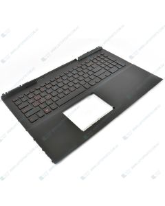 Dell Inspiron 7566 7567 Replacement Laptop Upper Case / Palmrest Red Backlit Keyboard 0MDC8K 