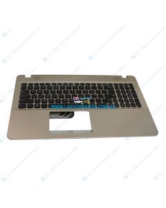 Asus X541UV-1A Replacement Laptop Gold Upper Case / Palmrest with US Black Keyboard 13NB0CG1AP0321