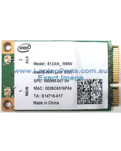 HP PAVILION DV5 SERIES DV5-1045TX (FQ373PA) Laptop 802.11a/b/g/n WLAN mini card (Intel) 480985-001 Used