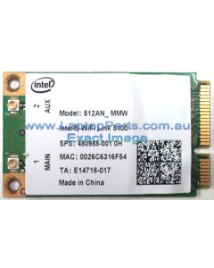 HP PAVILION DV6-1232TX (VH850PA) Laptop 802.11a/b/g/n WLAN mini card (Intel) 480985-001