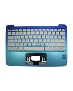 HP 11-D008TU K5C54PA Replacement Laptop Uppercase / Palmrest with US Keyboard (Light Blue) 792906-001 NO Trackpad