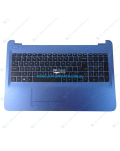 HP 15AY 15-AY 15BN 15-BA Replacement Laptop Upper Case / Palmrest with Keyboard - Blue 855026-001 