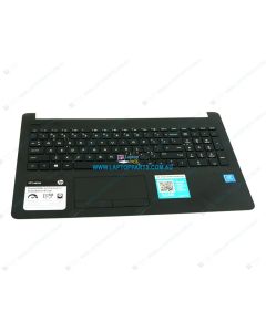 HP 15-BS 15-BS020WM Replacement Laptop Upper Case / Palmrest with US Keyboard and Touchpad (Jet Black) 925008-001