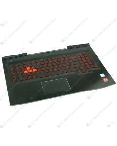 HP OMEN 17-AN000 1JE93AAR Replacement Laptop Upper Case / Palmrest with US Keyboard and Touchpad 931688-001