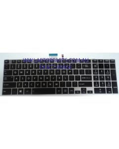 Toshiba Satellite P870 (PSPLFA-026001) KEYBOARD US OKI GLOSSY BLACK BL WHITE WIN8   V000282220