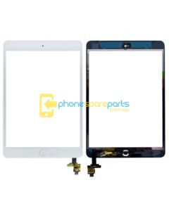 Apple iPad Mini / Mini 2 Touch Screen with Home Button IC Module Assembly White Genuine - AU Stock