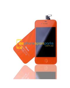 Apple iPhone 4S LCD and touch screen assembly + home button + back cover Orange - AU Stock