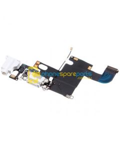 Apple iPhone 6 Plus Charging Port Flex Cable with Mic and Handsfree Port White - AU Stock