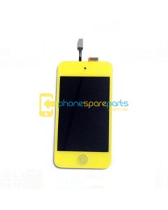 Apple iPod Touch 4 / 4th Gen LCD and touch screen assembly + Button Yellow - AU Stock