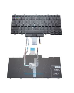 DELL Latitude 3340 E7450 E5450 E7250 Replacement Laptop US Backlit Keyboard with Trackpoint  without Frame 0D19TR