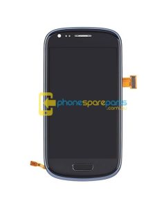 Galaxy S3 Mini i8190 LCD and Touch Screen Assembly with Frame Blue - AU Stock