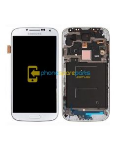 Galaxy S4 i9500 LCD and Touch Screen Assembly with Frame White *NOT FIT i9505* - AU Stock