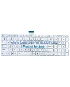 Toshiba Satellite C850 C850D L850 Pro Replacement Laptop Keyboard WHITE H000038580 NEW
