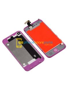 iPhone 4 LCD and touch screen assembly + button + back cover [ORANGE]