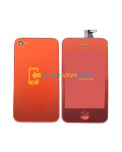 iPhone 4 LCD and touch screen assembly + button + back cover [YELLOW]
