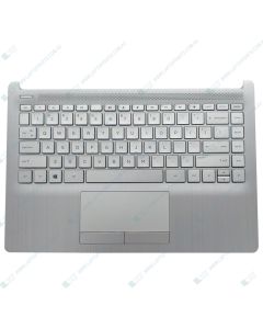 HP 14-DK 14-CF 14-CF2701DS Replacement Laptop Upper Case / Palmrest with Keyboard and Touchpad  L50382-001