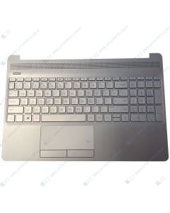 HP 15-GW0000 3M201UA Replacement Laptop (Natural Silver) Upper Case / Palmrest  with US Keyboard L52023-001