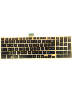 Toshiba Satellite Pro P850 C850 C850D L850 Replacement Laptop Keyboard Black WITH SILVER FRAME MP-11B63US6698 PK130OT1B00 NEW