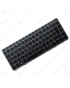 HP EliteBook 850 G1 840 G1  ZBook 14 Replacement Laptop US Silver Keyboard with Backlit and Frame NSK-CP3BV 9Z.N9JBV.301