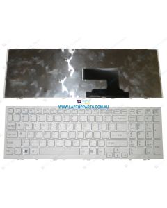 SONY VAIO VPC-EH 148971311 Replacement Laptop US White Keyboard and frame 9Z.N5CSQ.301