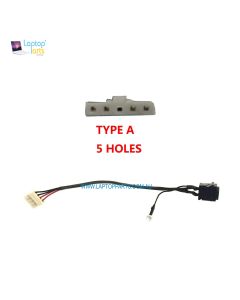 Sony SVE151A11W SVE15117FG SVE151 Series Replacement Laptop Type A 5 pin connector DC Power Jack with Cable