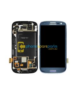 Samsung Galaxy SIII S3 i9305 screen display assembly with frame BLUE
