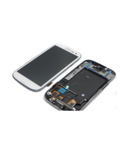 Samsung Galaxy S3 4G i9305 screen display assembly with frame WHITE
