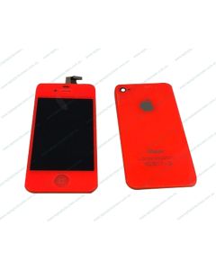 Apple iPhone 4S LCD and Touch Screen Assembly with Home Button and Back Cover LIGHT ORANGE - AU Stock