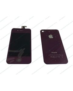 Apple iPhone 4S LCD and Touch Screen Assembly with Home Button and Back Cover PURPLE - AU Stock