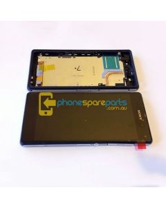 Sony Xperia Z2 LCD and Touch Screen Assembly with Frame Black - AU Stock